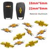 18 мм 22 мм Алюминиевая наклейка-эмблема на брелок автомобиля Автоаксессуары Для Chevrolet Colorado Cruze Spark Captiva Malibu Aveo