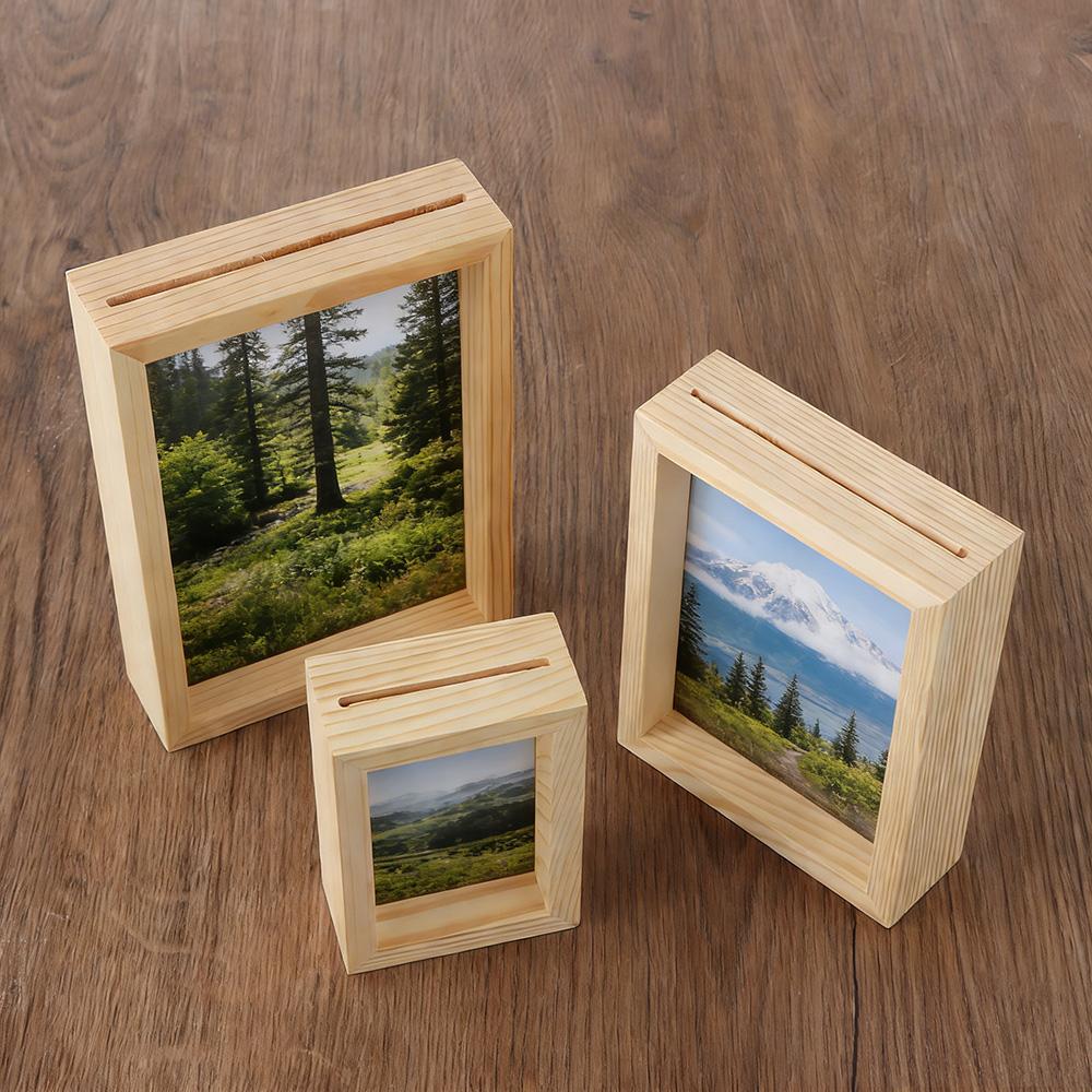 Family Wedding Decor Art Wooden Vintage Photo Frame Picture Holder