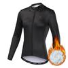 Зимние флисовые трикотажные изделия для езды на велосипеде, комплект одежды для велоспорта, сохраняющий тепло, женский костюм с длинными рукавами для велосипедной одежды