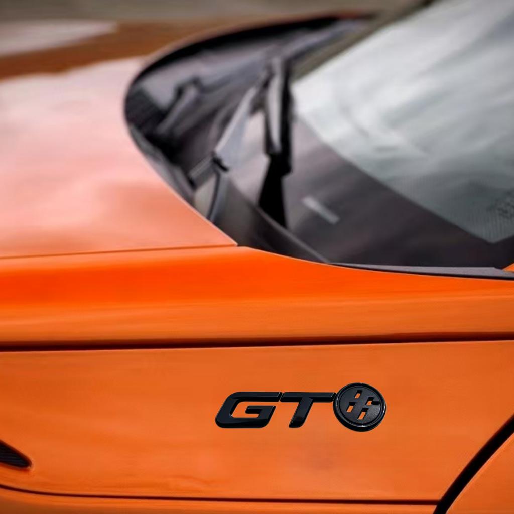 1Pc 3D Metal GT Logo Car Hood Fender Trunk Rear Bonnet Nameplate Decal Emblem Badge Sticker