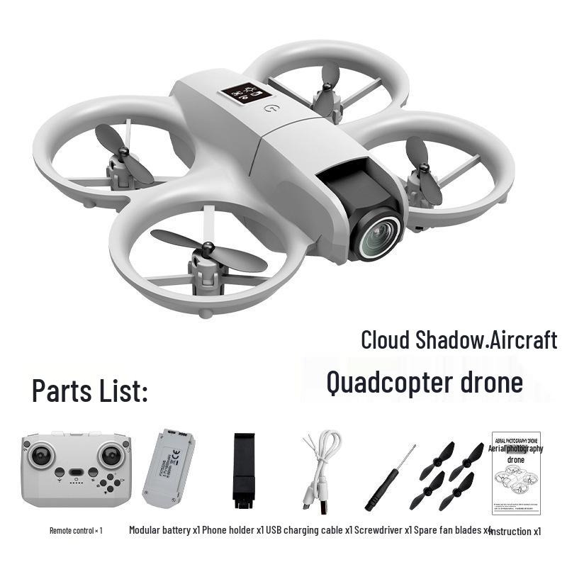 JJRC Four-Axis Drone with Obstacle Avoidance, Optical Flow, LED Lights, and Protective Cage for Aerial Photography