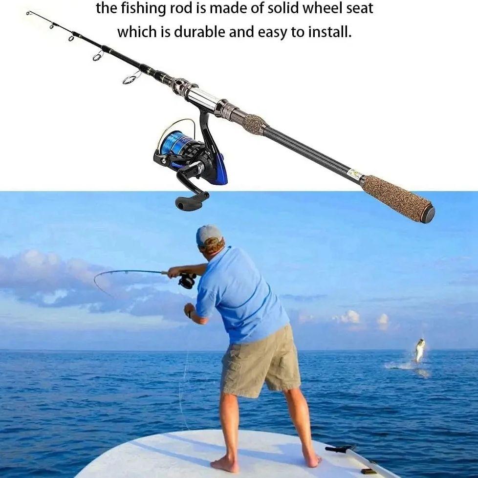 Телескопическое удилище из углеволокна для морской рыбалки с приманкой 1,8 м 2,1 м 2,4 м Удилища для дальнего заброса Карповая рыба MH Жесткое карповое спиннинговое удилище для приманки