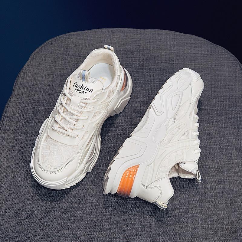 Сетчатые туфли для папы, женские летние дышащие спортивные туфли, вулканизированные туфли