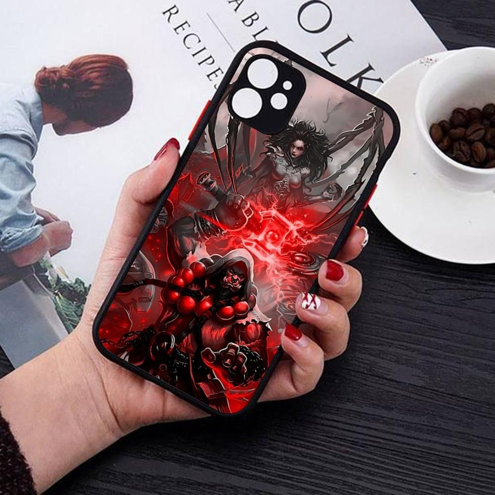 Чехол для телефона World Of Warcraft для iPhone 14 11 12 13 Mini Pro Max 8 7 Plus X XR XS MAX Полупрозрачная матовая крышка