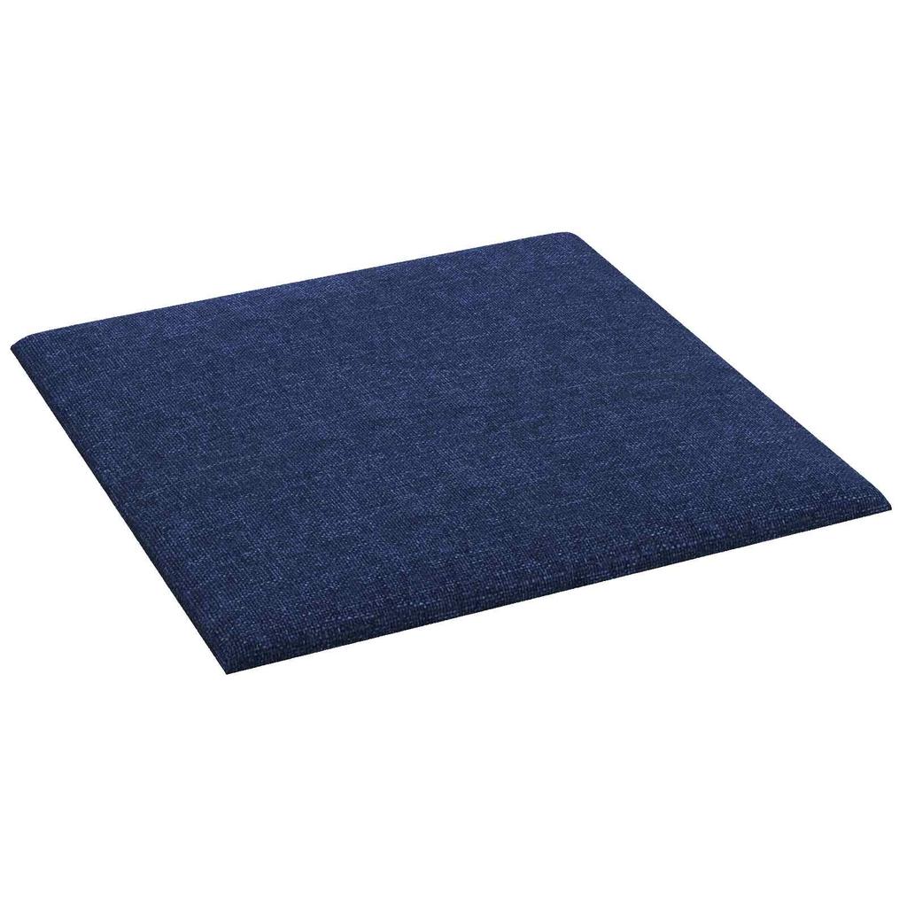 Wall Mounted Headboard Panels 12 pcs Blue 30 x 30 cm Fabric