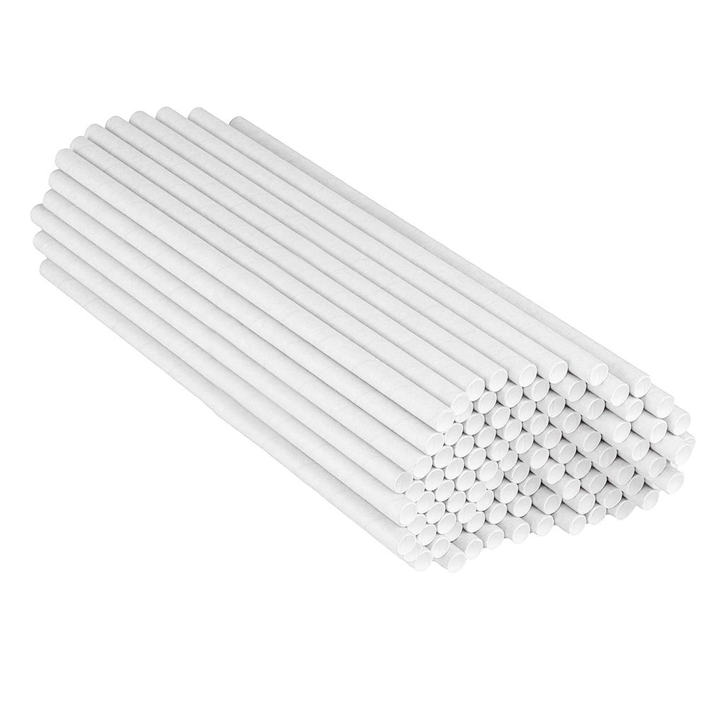 100 Pcs Cocktail Straws Compostable Biodegradable Straws 7.75in Long for Smoothies Tumblers Cocktail MilkShake for Party