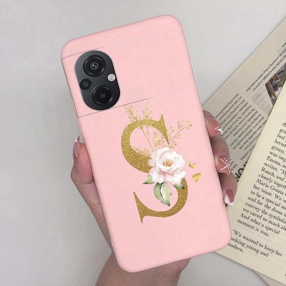 Для Xiaomi POCO M5 Чехол Роскошный Модный Силиконовый Мягкий ТПУ Задняя Панель Защитная Оболочка Телефона Для Xioami POCO M5 4G Милый Чехол с Буквами Сумки