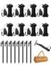 Guy Rope and Adjustable Hardware for Includes Tent Camping 30cm Forged Storage Metal and Adjustable Steel Tarp Pitching Peg Peg Storage Tarp Tent Tool