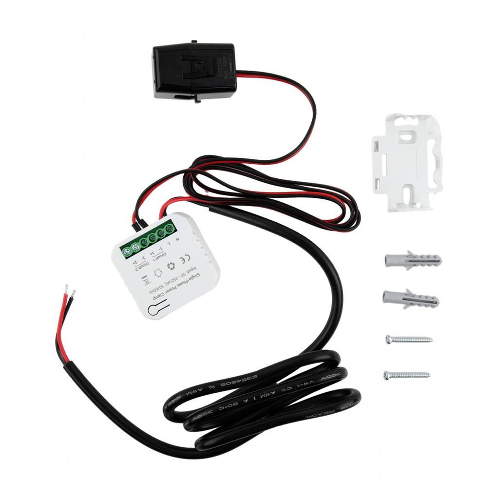 Tuya Smart Life WIFI счетчик энергии 80A с зажимом Ct App kWh