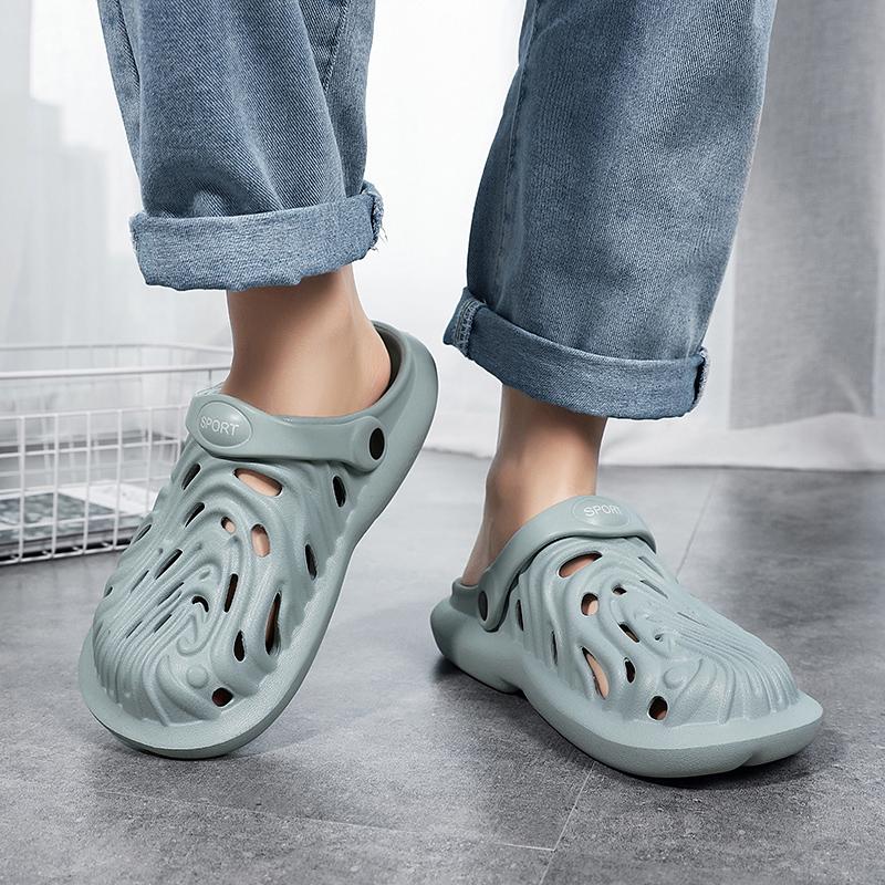 Men'S Beach Slippers Soft Indoor Household Men'S Slippers Comfortable Fashion Sandals Wear-Resistant Lightweight Men'S Sandals