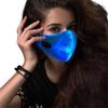 LED Flashing Mask 7 Colors Luminous Light for Men Women Rave Mask Music Party
