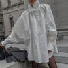 Новый пуловер в стиле French Chic с воротником-стойкой - Свободный, стройнящий, универсальный топ с длинным рукавом для женщин