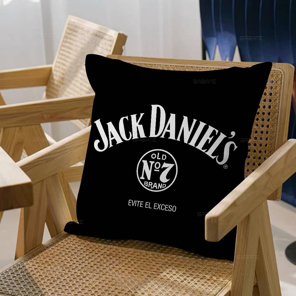 Классический логотип виски J-Jack D-DanielS наволочка чехол для диванной подушки украшение для дома детский подарок