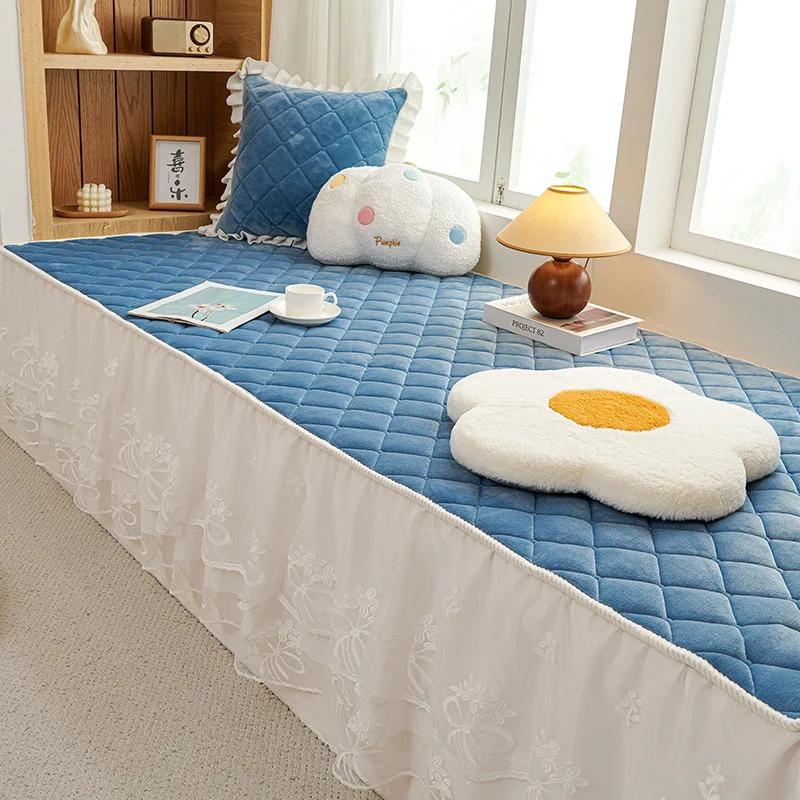 Simple And Elegant Princess Style Bay Window Cushion 2024 New Four Seasons Universal Thick Anti Slip Balconies Tatami Cushions
