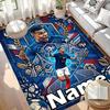 Custom Name Personalized Kylian Mbappe Print Carpet, Versatile Home Decor Rug, for Playroom, Apartment, Balcony, Entryway, Hallway Gift