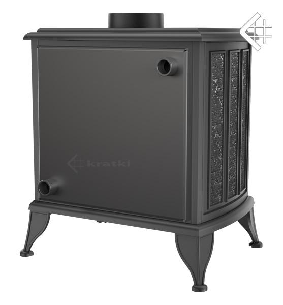 Дровяная печь с водяным затвором KRATKI K6 Ø 150 8 кВт