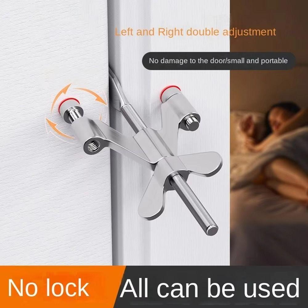 Stainless Steel Door Lock Smooth Surface Anti-Theft Door Lock Body Design Safety Lock Travel