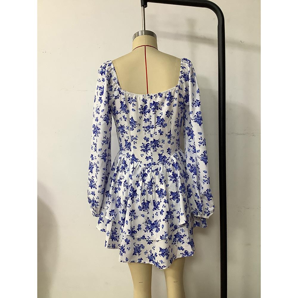 Женские летние милые тонкие праздничные короткие платья с принтом