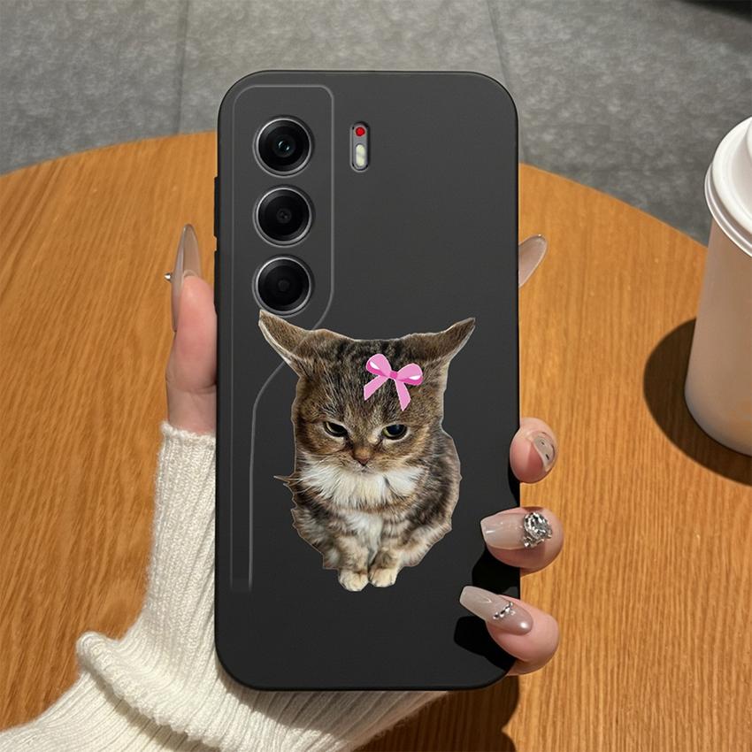 Для Tecno Camon 40 20 19 17 16 15 Pro Premier 18P 16S 17T Чехлы для телефона Матовый силикон Милый бантик Легкие Противоударные чехлы Для Tecno Camon18i Бампер