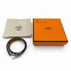 Excellent HERMES bracelet Croisier Double Tour black leather mens Used