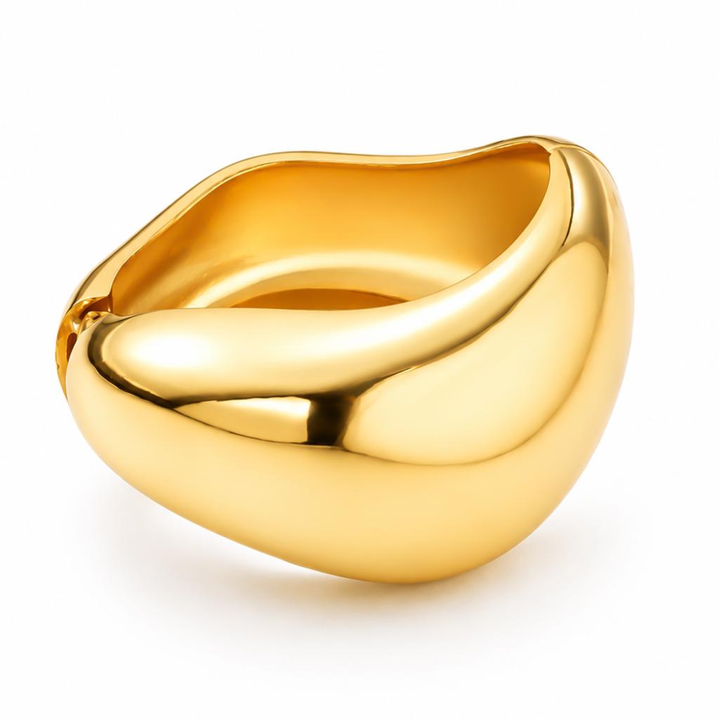 European and American hot-selling bracelets, cold wind irregular high-end bracelets, metal bangles wide bracelets