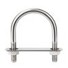 1Set With Baffle M8 Round Tube Clamp 304 Stainless Steel Round Bolt  for Round Tube