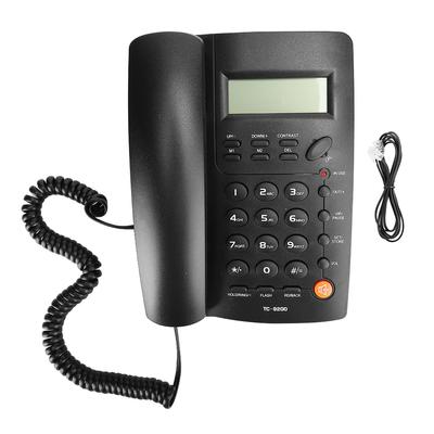 TC 9200 ABS Черный Телефон с определителем номера и функцией hands-free для семьи, бизнеса, офиса, отеля, стационарный телефон