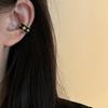Позолоченный 18 каратным золотом Звездный Кафф для Уха с Цирконием для Женщин - Без Прокола, Ювелирное Изделие Легкой Роскоши