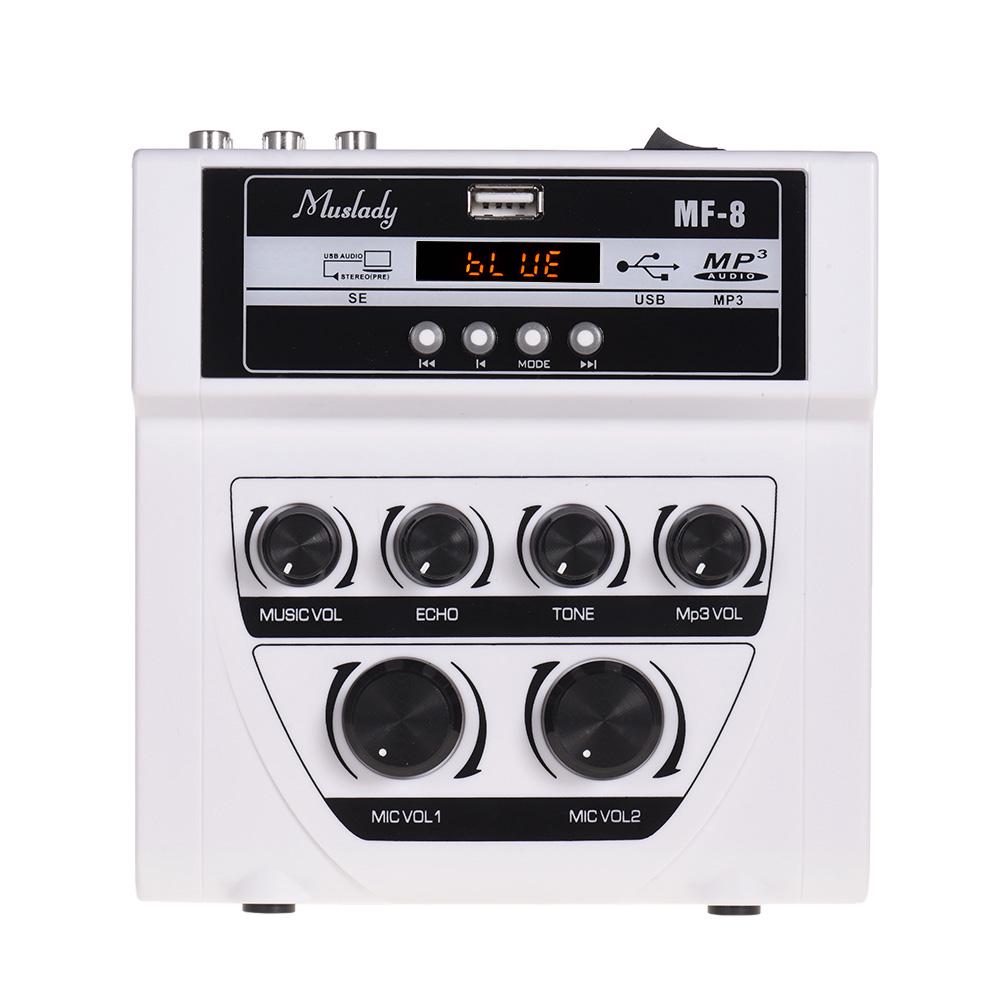 Muslady MF-8 Мини-караоке Звуковой аудиомикшер Стерео-эхо-микшеры Двойной