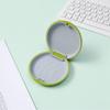 Orthodontic Retainer Storage Case with Mirror, Portable ABS Silicone Box