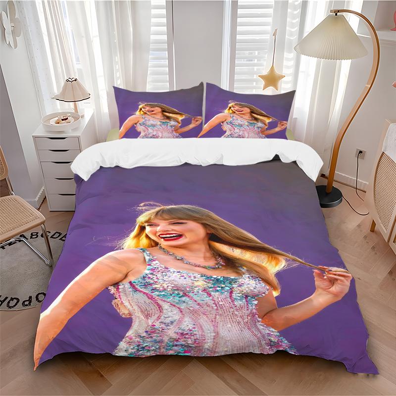 3Pcs Taylor Swift Performance Bedding Sets For All Sizes New 3D Printed Bed Cover Comforter Duvet Cover Pillowcase Bedroom Decoration