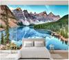 Forest Lake 3d Wall Murals For Living Room Simple Snow Mountain Wallpaper Home Decor Wall Paper For Walls