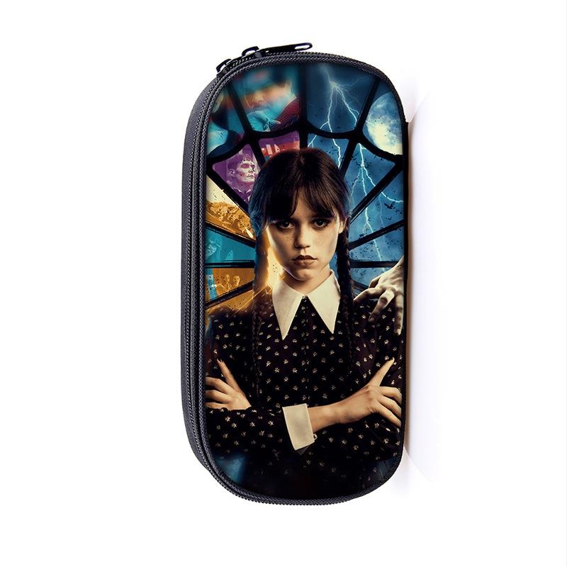 Пенал большой вместимости Среда Аддамс Семейка Аддамс - Подарок для ребенка-ученика