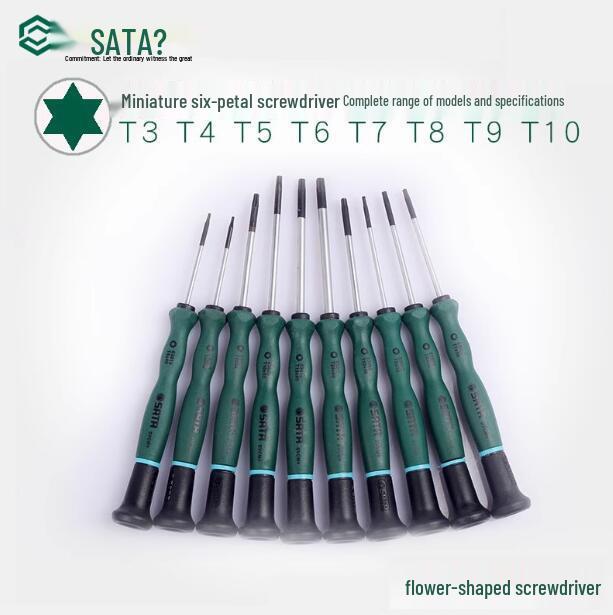 Набор мини-отверток SATA в форме звезды: 63001-63006, 63012
