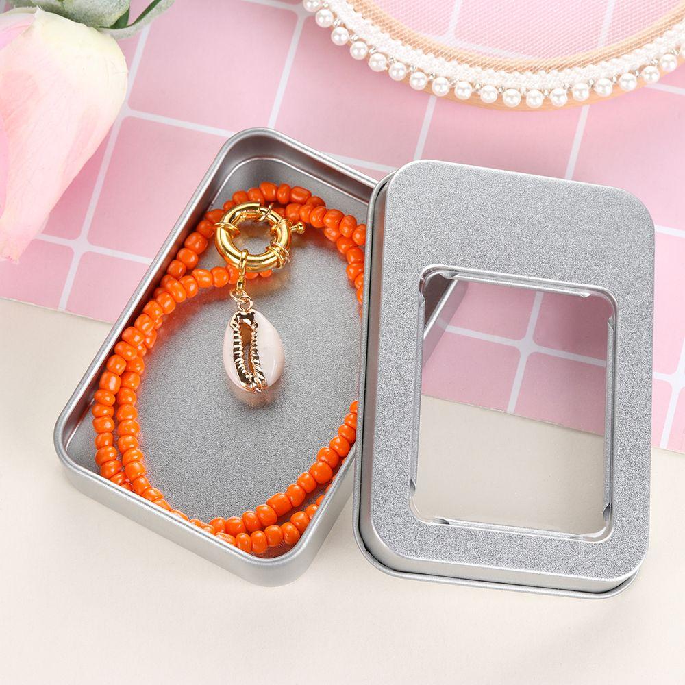 Crafts Key Candy Coin Jewelry Storage Boxes Metal Tin Can Box Dampproof Containers