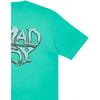 Palace X Cannondale Коллаборация Mad Boy Футболка Мятный Принт Логотипа Круглый Вырез Короткий Рукав Унисекс Топы Мятно-Зеленый PAL-FW21-305