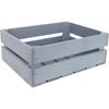 Caisse En Bois - CREATIVE DECO - Gris - Vintage - 40 X 30 X 15 Cm
