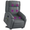 VidaXL Fauteuil inclinable de massage électrique gris similicuir 3205174