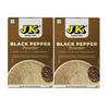 Черный перец молотый JK 100 г | Премиальный свежемолотый перец для приготовления пищи, приправ и специй | Натуральный и чистый черный перец (Упаковка из 2 шт.)