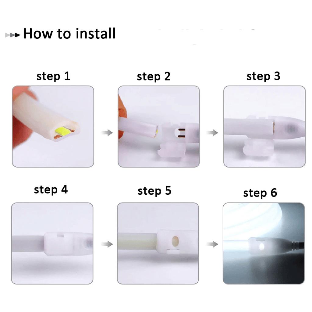 EU Plug for 220V COB LED Strip