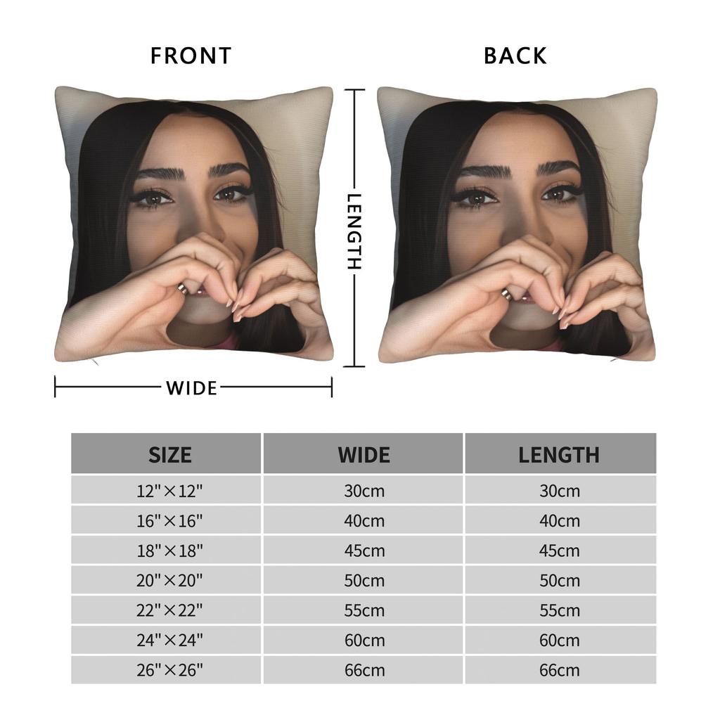 Actor S-Sofia C-Carson Pillow Cover Novelty Pillow Case For Sofa Car Home Decor Soft Pillowcases Gift