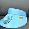 Fashion Outdoor Sun Protection Hat Summer Large Brim USB Charging Fan Sun Visor for Men and Women