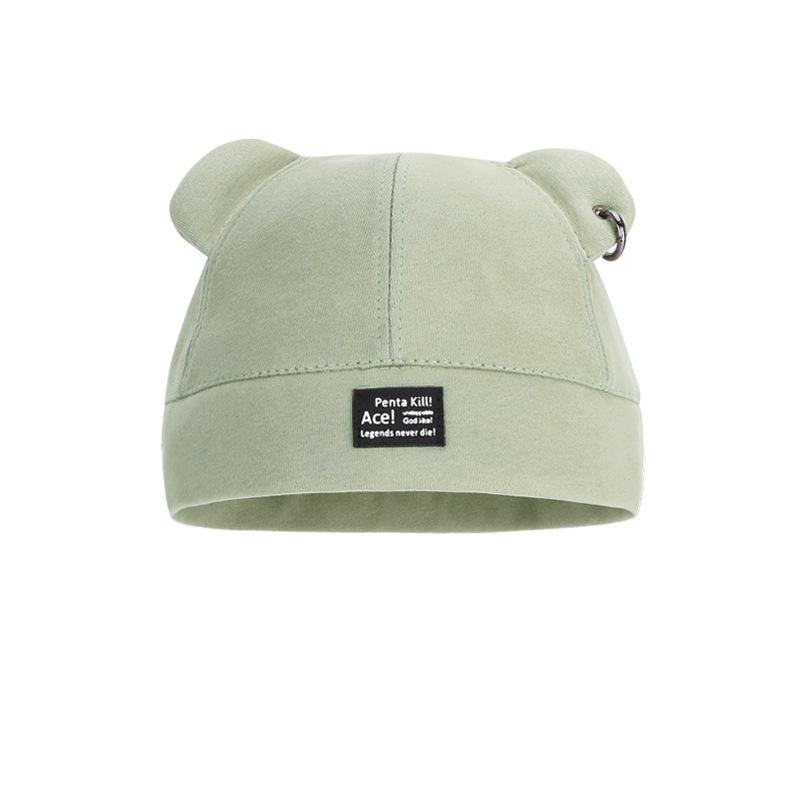 Милая шапка-дыня с медвежьими ушками из искусственного меха, сладкая, крутая, уличная, с индивидуальностью, универсальная шапка-федора, осенне-зимняя теплая шапка-пуловер, детская