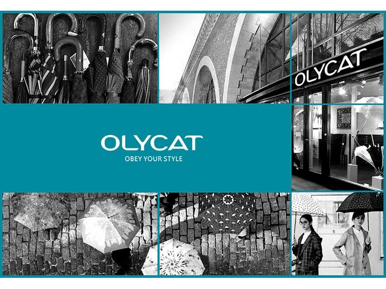 OLYCAT Dual-Purpose Automatic Umbrella: Sunshade & Rain Protection, Anti-Ultraviolet, Three-Fold Design.