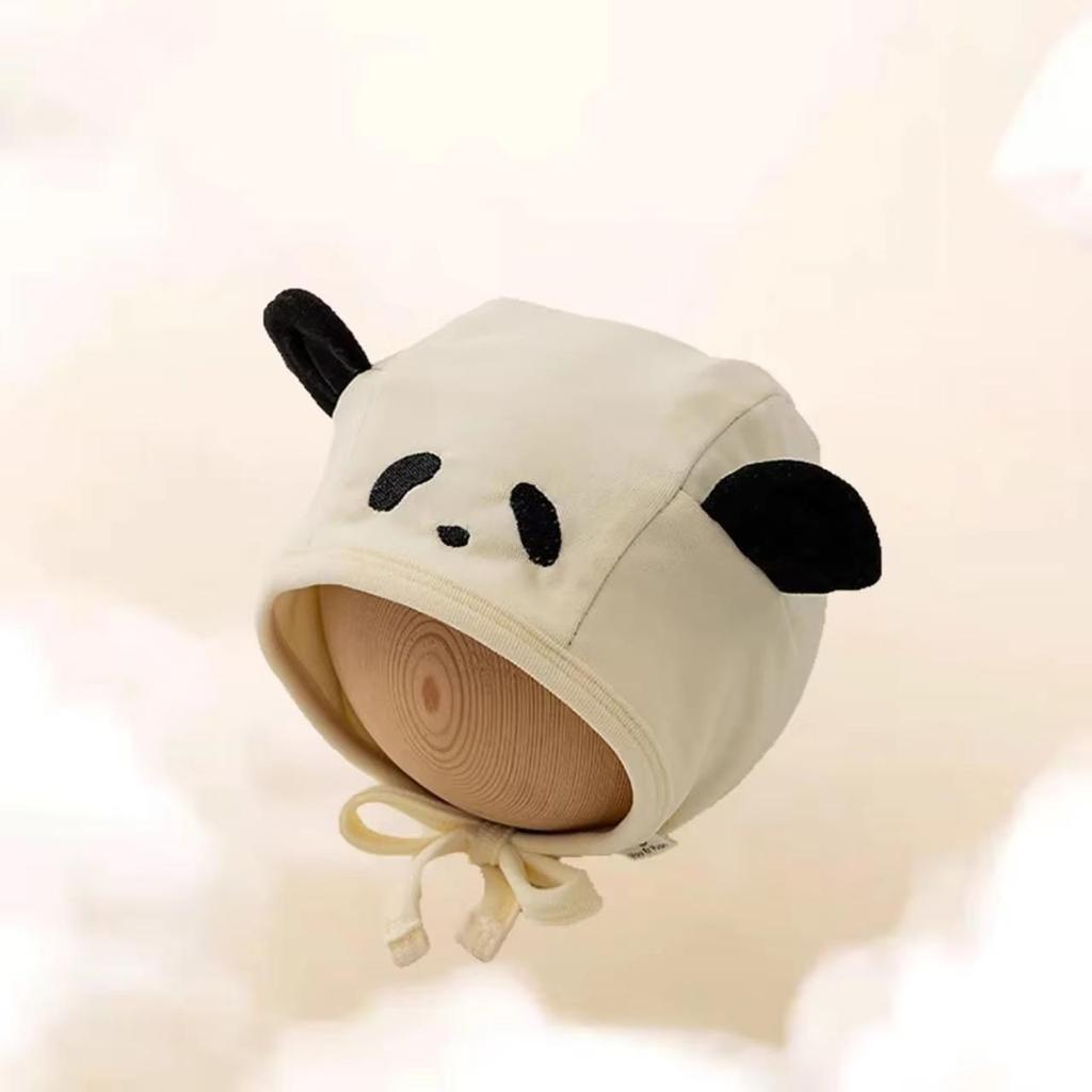 Милая мультяшная шапка для защиты ушей младенца, весенне-осенняя теплая шапка-бини для мальчика, девочки, уличная ветрозащитная шапка с ушками для младенца