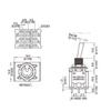 1 шт. 5A/125V-2A/250V AC MTS-402 Кнопочный переключатель 9-контактный тумблерный переключатель Красный 2/3 положения ВКЛ-ВКЛ DPDT Миниатюрные тумблерные переключатели
