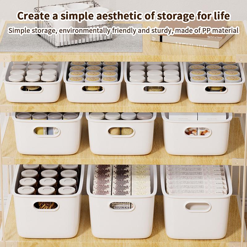 Настольный ящик для хранения, общежитие, мелочи, пластиковый ящик для хранения косметики, ванная комната, кухня, корзина для сортировки и хранения, контейнеры