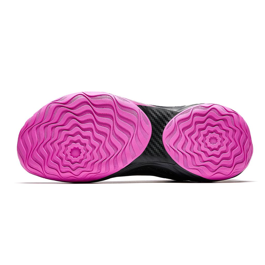 Anta Skyline 3 Nebula Cushioning Slip Resistant Abrasion Resistant Rebound Low top Basketball Shoes Men's Black Purple 112541617-5