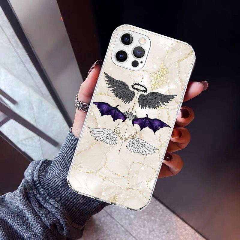 F-Fourth W-Wing Dragon Phone Case For iPhone 17 Air 16 15 Pro Max 14 Plus 13 Mini 12 11 Cover 7 8 SE Silicone Shell Print Fundas