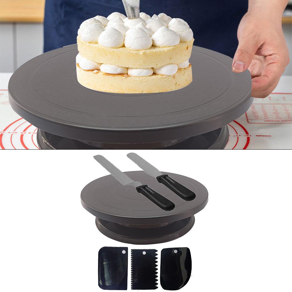 360° Rotation Cake Decorating Kit Cake Turntable Baking Accessories